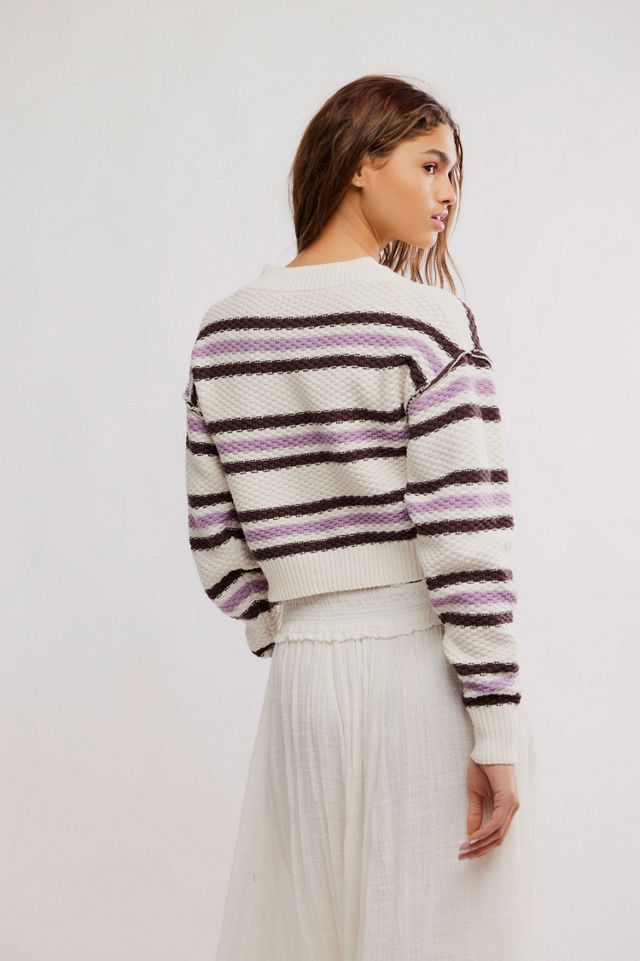 Lila Stripe Cardigan #1