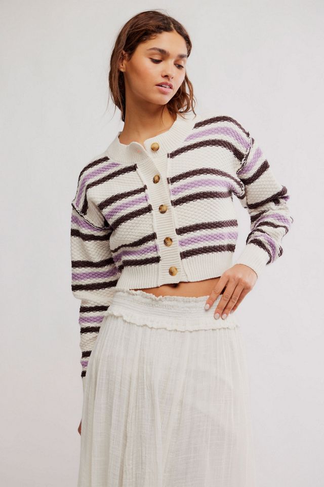 Lila Stripe Cardigan #2