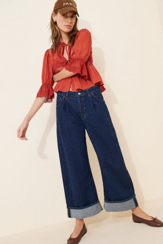 Alia Wide-Leg Jeans
