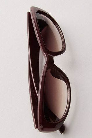 Neeve Rectangle Sunglasses by Free People in Brown