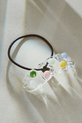 Женские аксессуары для волос Levens Jewels Levens x Free People Hair Tie, цвет: Прозрачный / Разноцветный — фото 4