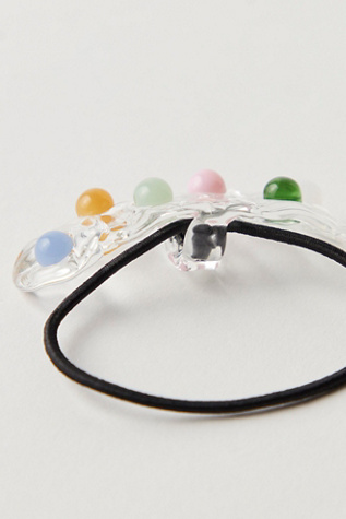 Женские аксессуары для волос Levens Jewels Levens x Free People Hair Tie, цвет: Прозрачный / Разноцветный — фото 3