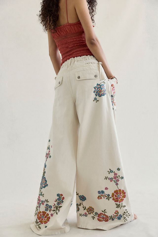 Julien Wide Leg Pull-On Embellished Pants #2