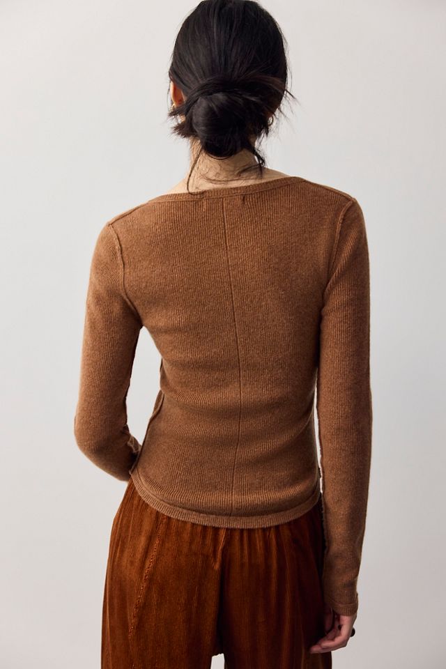 We The Free Hudson Solid Cashmere Henley #1