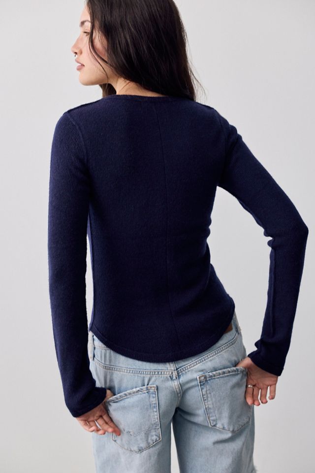 We The Free Hudson Solid Cashmere Henley #1