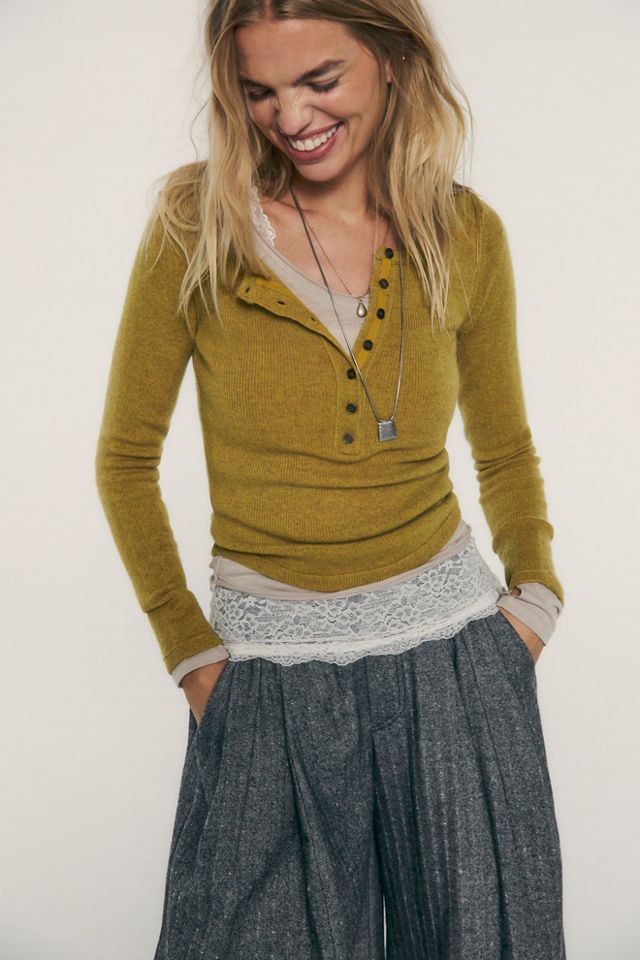 We The Free Hudson Solid Cashmere Henley #1