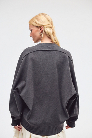 Женский свитер Free People Alma Pullover, цвет: Угольный меланжевый — фото 2