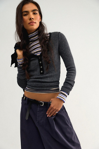 We The Free Hudson Striped Cashmere Henley