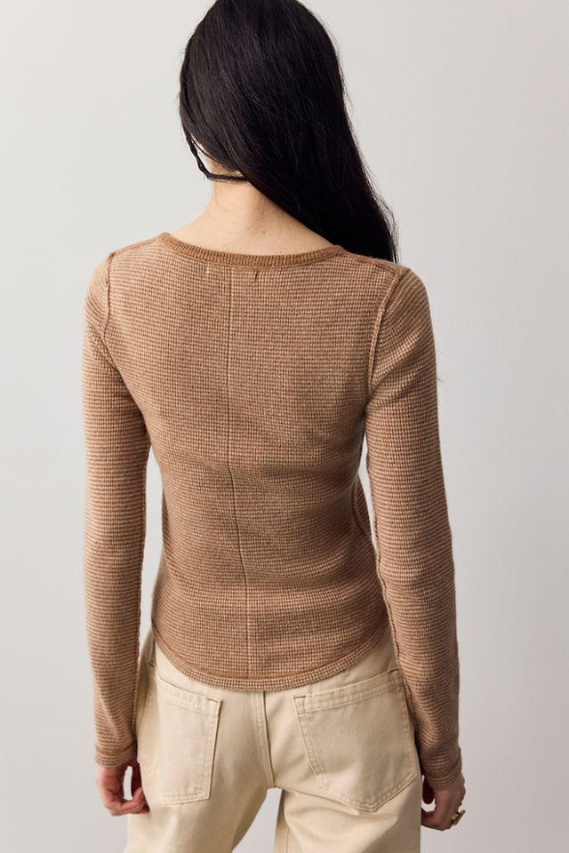We The Free Hudson Striped Cashmere Henley #1