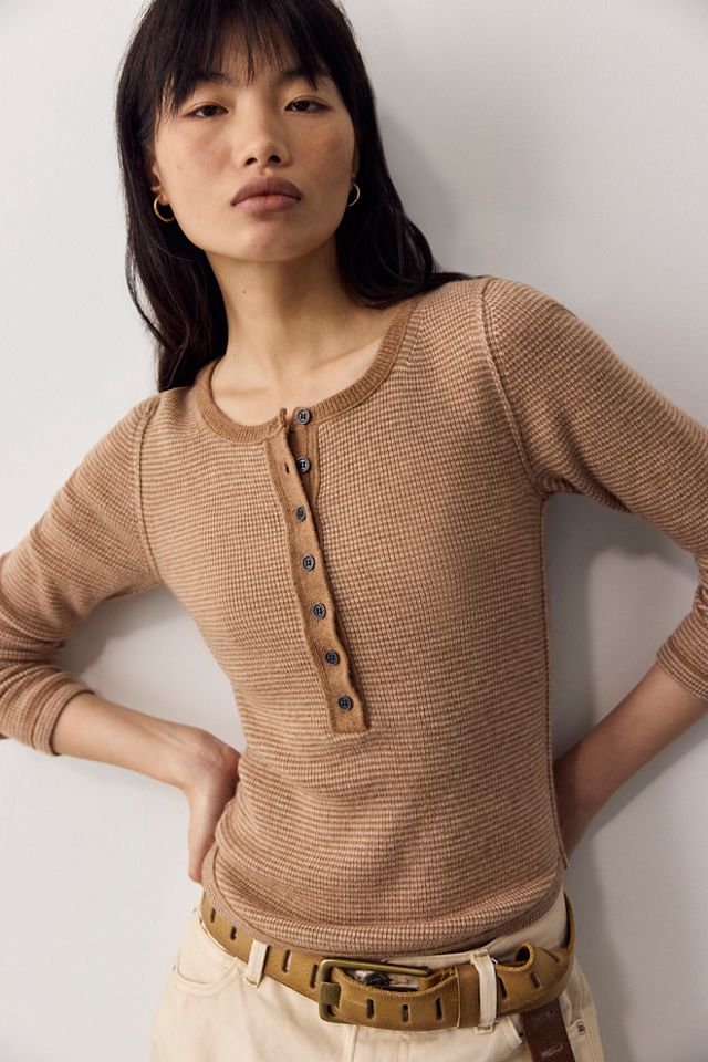 We The Free Hudson Striped Cashmere Henley #3