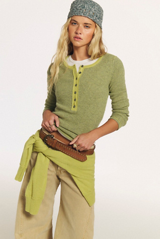 We The Free Hudson Striped Cashmere Henley