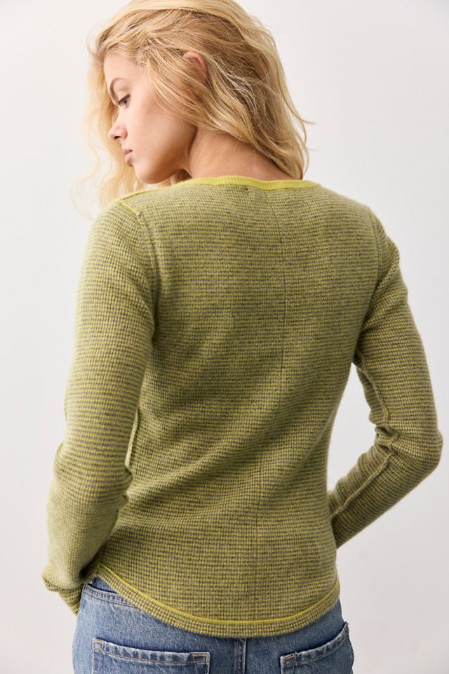 We The Free Hudson Striped Cashmere Henley #1