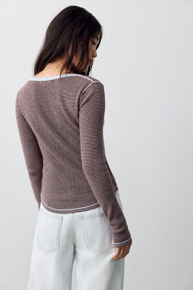We The Free Hudson Striped Cashmere Henley #3