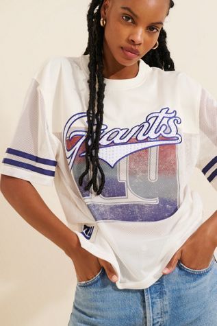 Nuuly x The Wild Collective New York Giants Poly Mesh Boxy Jersey