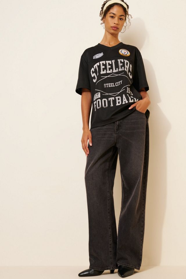 Nuuly x The Wild Collective Pittsburgh Steelers Mesh Short Sleeve Tee #1
