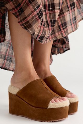 Icon Faux Shearling Platforms