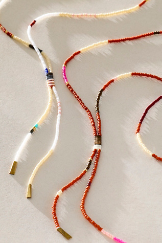 FP x Julie Rofman Sunwashed Lariat Necklace at Free People in Ivory