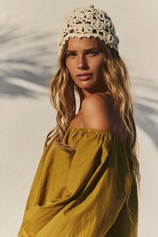 Cora Crochet Knit Skull Cap