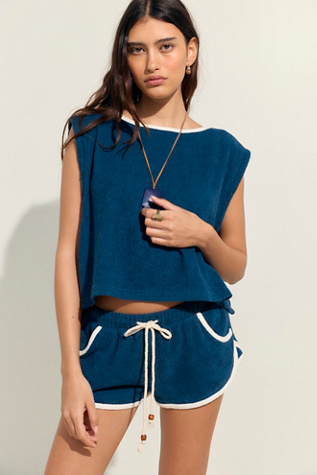 Josie Short Set by free-est at Free People in Poseidon, Size: XS