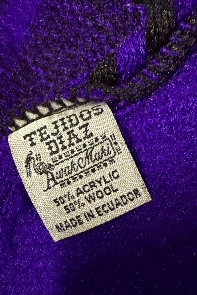 1980s Hooded Purple Poncho Cape Selected By Ritual Vintage #2