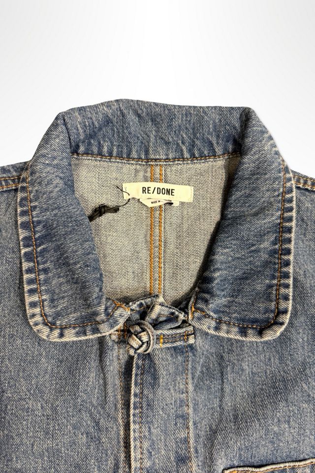70s Style Denim Knot front Chore Jacket Selected By Ritual Vintage #2