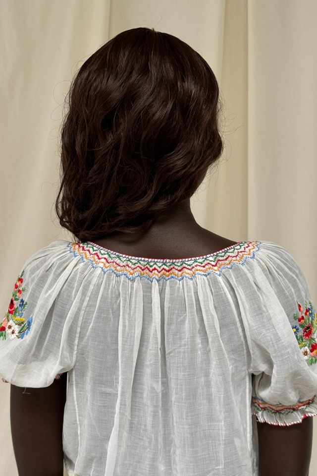 Vintage 1940's Embroidered Peasant Folk Blouse Selected By Afterlife Boutique #2