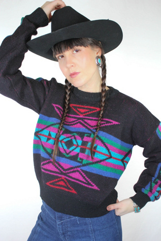 Vintage Pendleton Western Wool Sweater Selected By Moons + Junes Vintage