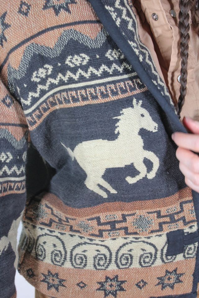 Vintage Southwestern Horse Blanket Jacket Selected By Moons + Junes Vintage #2
