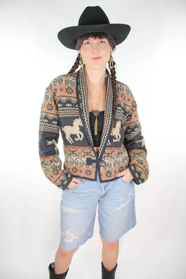 Vintage Southwestern Horse Blanket Jacket Selected By Moons + Junes Vintage #3