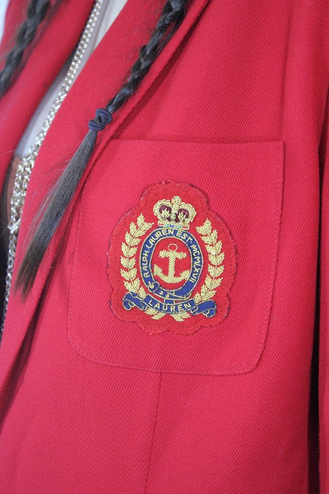 Vintage Ralph Lauren Red Crest Patch Blazer Selected By Moons + Junes Vintage #1