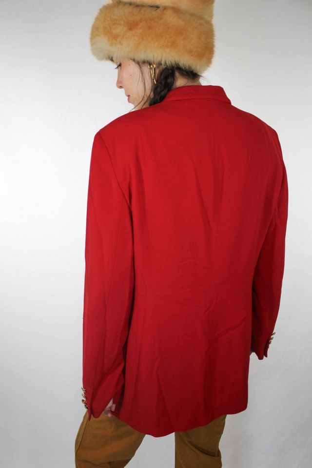 Vintage Ralph Lauren Red Crest Patch Blazer Selected By Moons + Junes Vintage #2