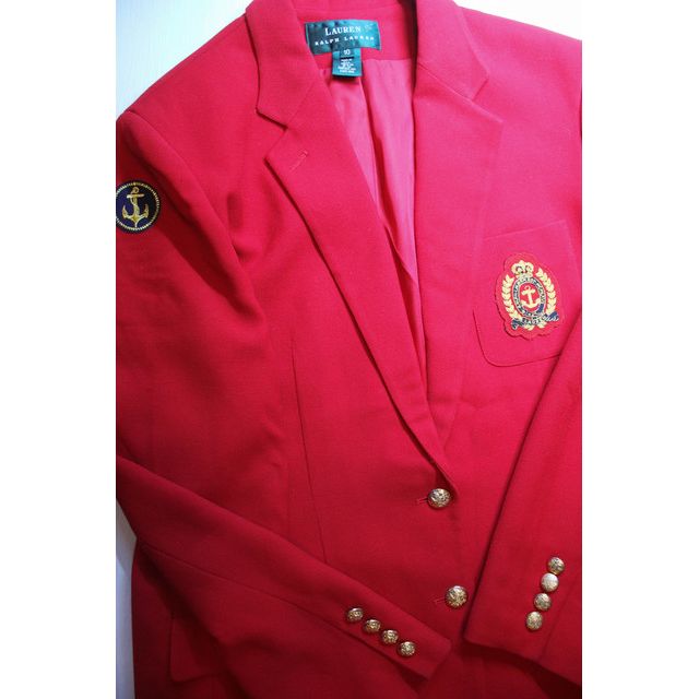 Vintage Ralph Lauren Red Crest Patch Blazer Selected By Moons + Junes Vintage #3