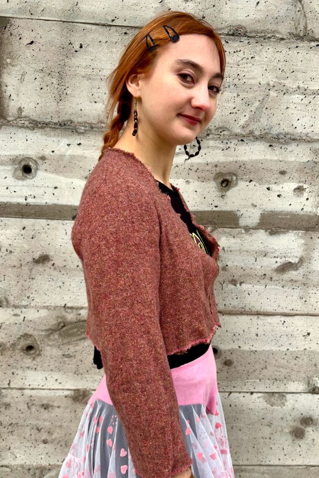 Vintage Dosa Pink Cashmere Bolero Selected by Nomad Vintage #1