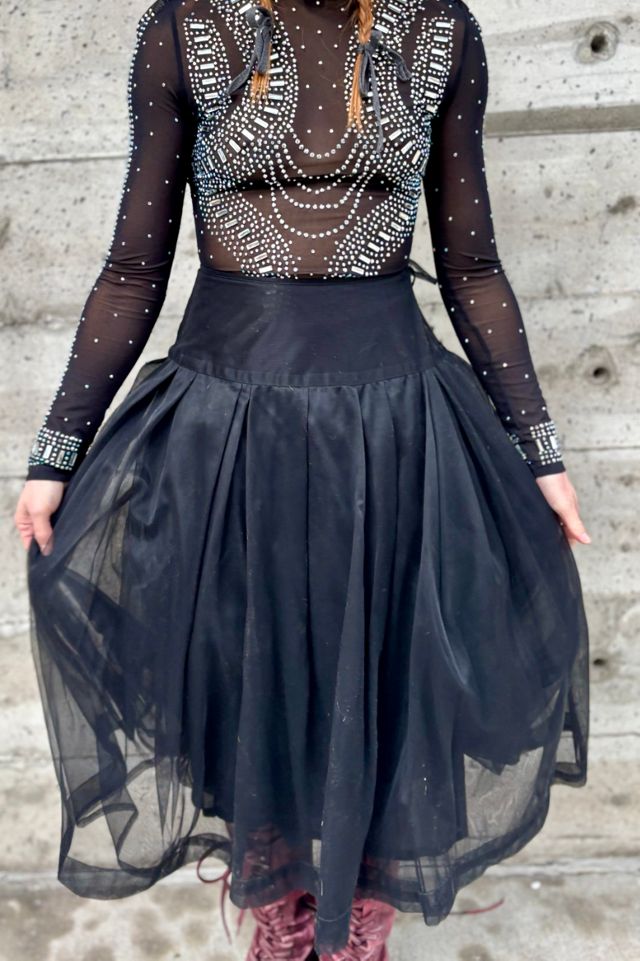 Vintage Lilith Black Crinoline Skirt Selected by Nomad Vintage #2