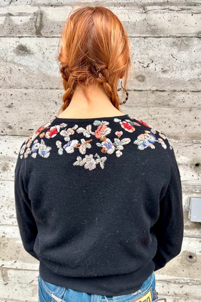 Vintage Saks Fifth Avenue Embroidered Cardigan Selected by Nomad Vintage #3