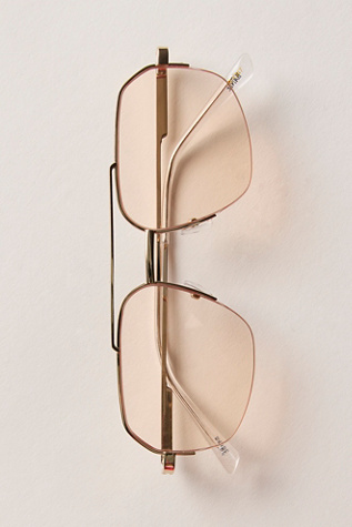 Banbe The Hooper Sunglasses at Free People in Gold