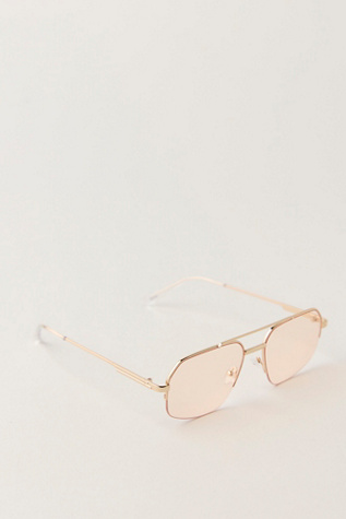 Женские солнцезащитные очки Banbe The Hooper Sunglasses, цвет: Золотой персиковый — фото 2