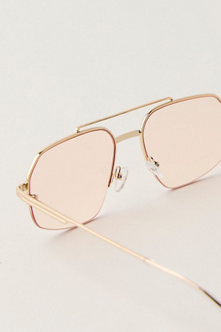 Женские солнцезащитные очки Banbe The Hooper Sunglasses, цвет: Золотой персиковый — фото 3