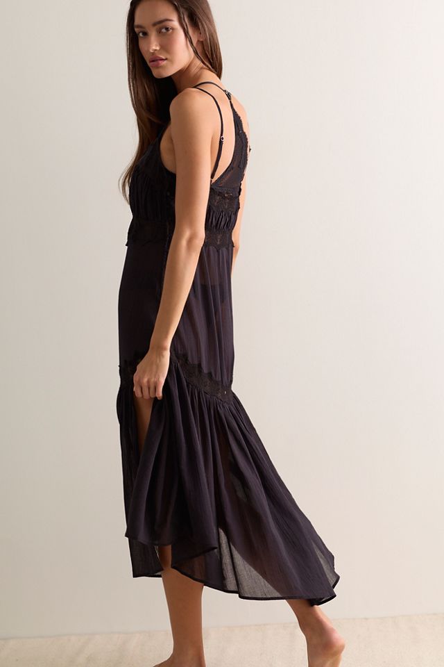 Key to My Heart Cotton Midi Slip Dress #1