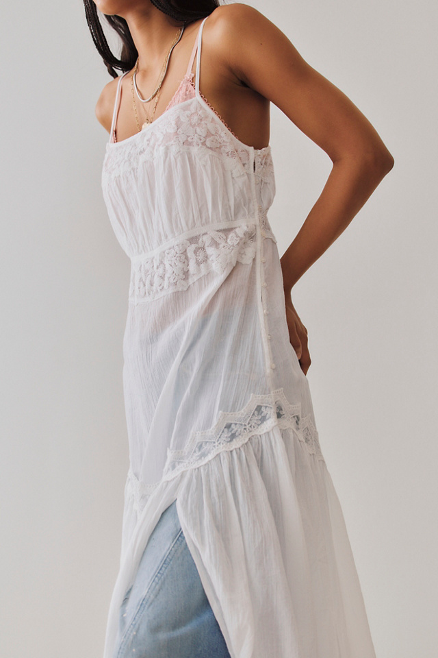 Key to My Heart Cotton Midi Slip Dress