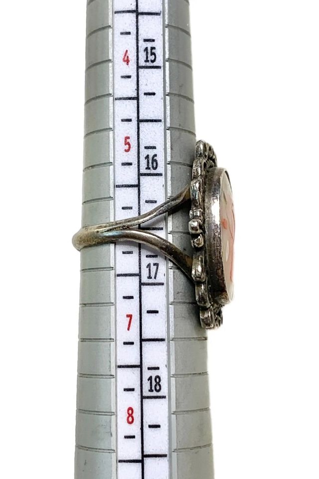 Vintage Sterling Mosaic Cardinal Ring with Gemstones Selected by Lux Revival #2