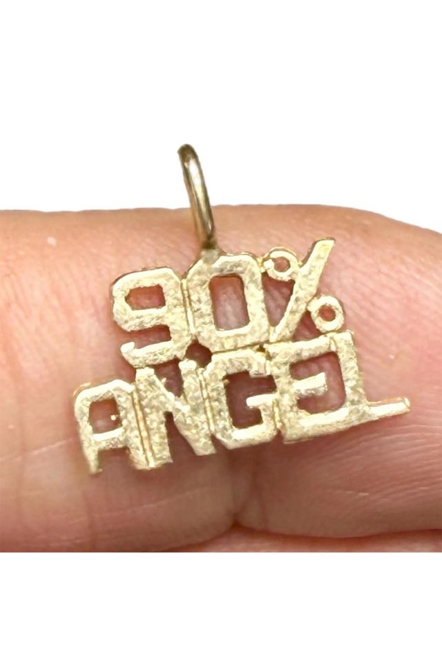 Vintage 14k Gold “90% Angel” Pendant Charm Selected by Lux Revival #1