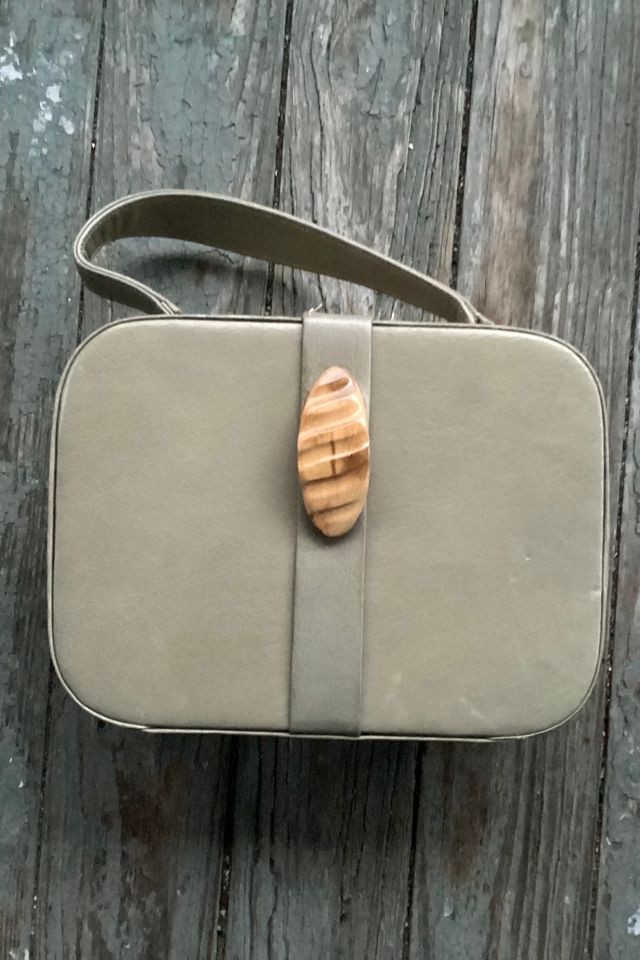 Vintage 1940s Deadstock Leather Box Purse Selected by Cherry #1