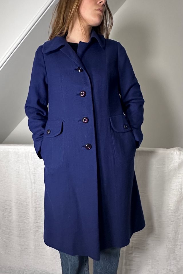 Vintage 1960's Shagmoor Deep Purple Wool Coat Selected by KA.TL.AK