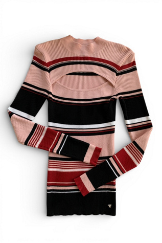 Vintage Y2K Cutout Ribbed Knit Top Selected by SharpLilTeeth