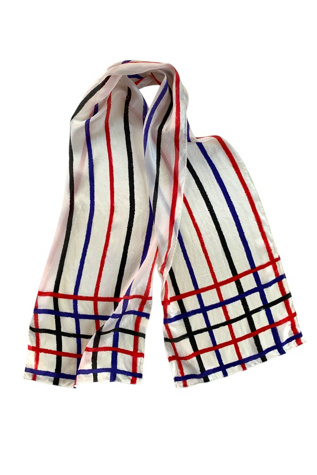 Vintage 1970s Minimalist Silk Scarf Selected by SharpLilTeeth