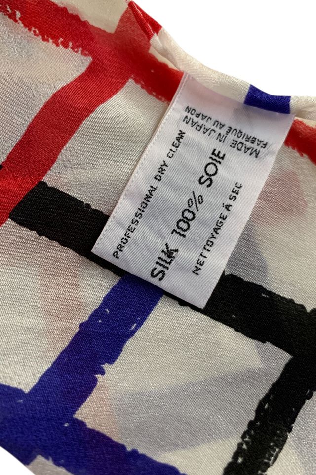 Vintage 1970s Minimalist Silk Scarf Selected by SharpLilTeeth #1