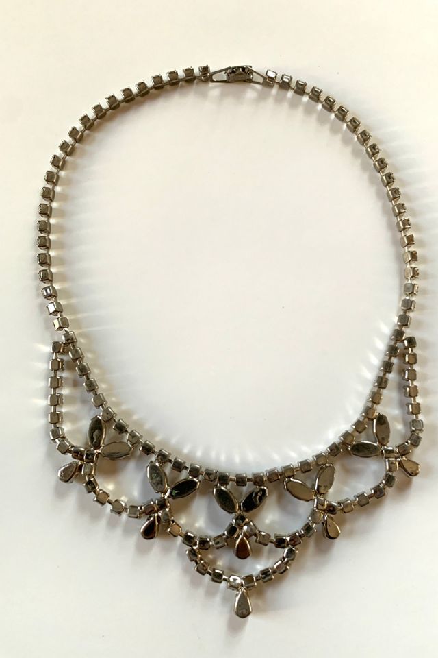 Vintage Mid-Century Rhinestone Choker Necklace Selected by SharpLilTeeth #2
