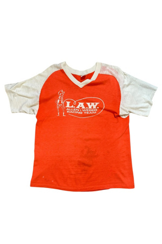 Vintage 1970s Law Racing T Shirt Selected By Vintage Warrior