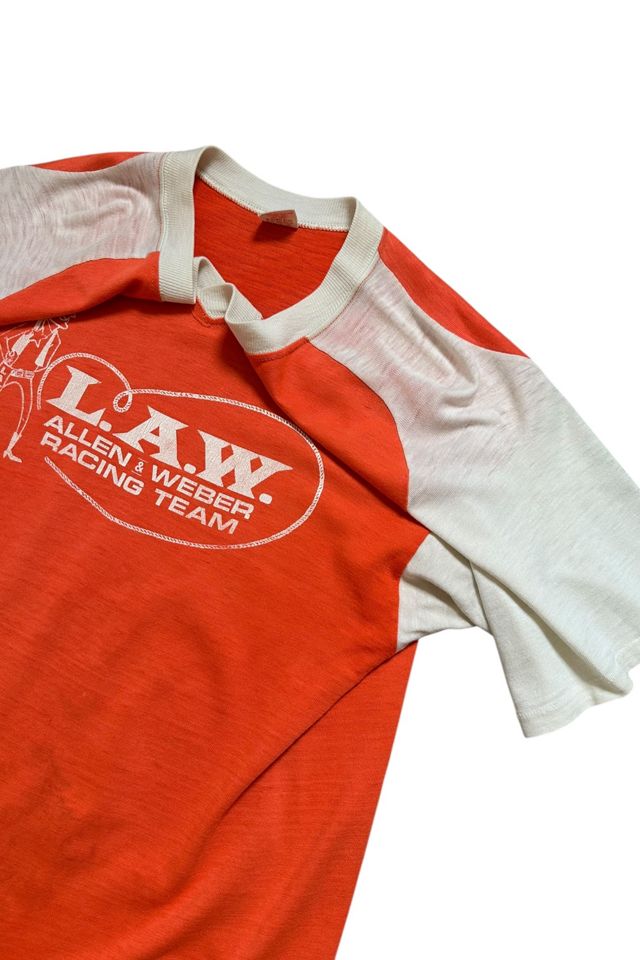 Vintage 1970s Law Racing T Shirt Selected By Vintage Warrior #1